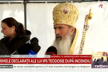 Primele declaraţii ale ÎPS Teodosie, după incendiul de la Arhiepiscopia Tomisului: În timp ce mă rugam, ştiam că Dumnezeu ne ocroteşte
