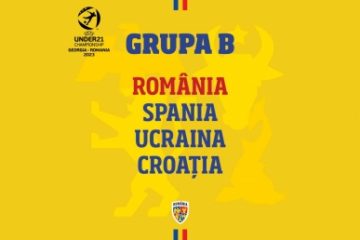 Fotbal: România, în grupă cu Spania, Ucraina şi Croaţia, la Campionatul European Under-21 din 2023