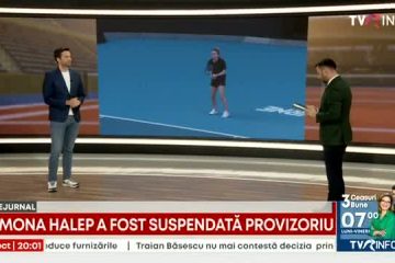 Comentatorul TVR Cristian Mîndru: Începe un mare meci pentru Simona, e onoarea ei pusă în joc. Departe de noi gândul că a fost ceva voluntar. Cazuri celebre de jucători depistați pozitiv la substanțe interzise