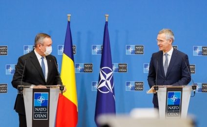 Premierul Nicolae Ciucă, conferință comună cu Jens Stoltenberg: Crearea grupului de luptă condus de Franţa, cu militari din Țările de Jos şi Belgia, o dovadă a solidarității și unității NATO