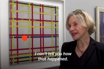 O lucrare abstractă a pictorului olandez Piet Mondrian a fost expusă cu susul în jos timp de 77 de ani