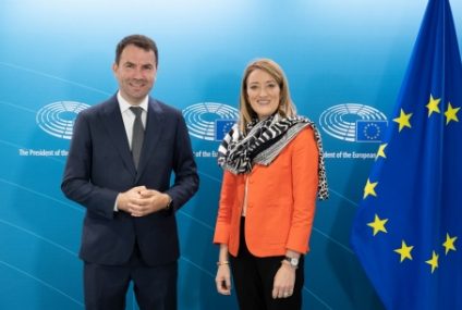 Cătălin Drulă, întâlnire cu preşedintele Parlamentului European, Roberta Metsola. Drulă: Am discutat despre aderarea la Schengen