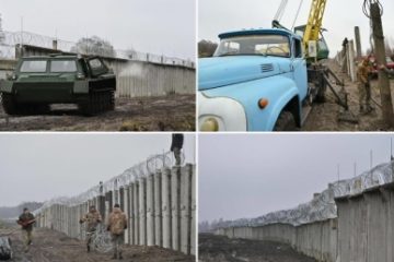 Ucraina construiește un zid la granița cu Belarusul