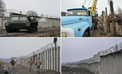 Ucraina construiește un zid la granița cu Belarusul