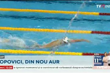 Aur pentru David Popovici la 200 m liber, la Campionatele Naţionale în bazin scurt de la Otopeni