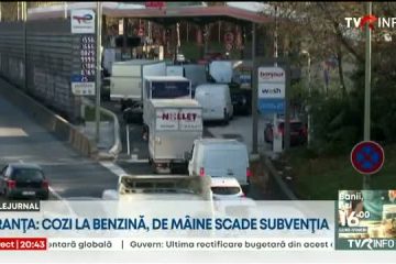 Franța: Cozi uriașe la stațiile de carburanți. Subvenția scade puternic