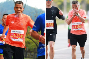 Un chinez de 50 de ani a fumat un pachet de țigări în timp ce a alergat maratonul