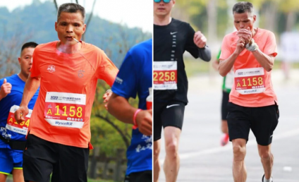 Un chinez de 50 de ani a fumat un pachet de țigări în timp ce a alergat maratonul