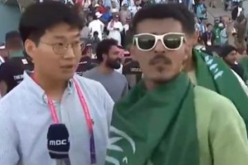 VIDEO. “Unde e Messi?”. Suporterii saudiți au întrerupt transmisiunea live a unui reporter coreean pentru a-l ironiza pe starul argentinian