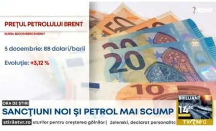 Sancțiuni noi pentru Rusia și prețuri mai mari la petrol. A intrat în vigoare embargoul impus de Uniunea Europeană asupra importurilor de țiței rusesc