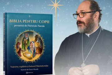 „Biblia pentru copii”, scrisă de preotul Constantin Necula, lansată la Gaudeamus. Pr. Necula: Este timpul să ne întoarcem către cărţile pentru copii, ca să le creștem sufletul, nu doar să-i speriem şi să-i transformăm în nişte zombi gata de tehnicizat