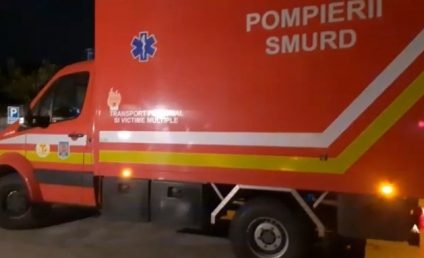 Iaşi: Autocar răsturnat la intrarea în Paşcani; 25 de persoane, tranate la spital