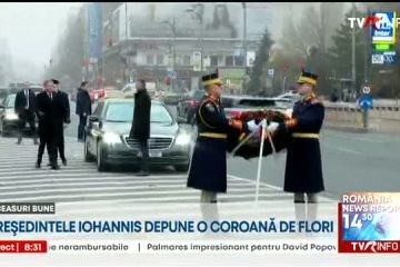 Ceremonii de comemorare a eroilor din 1989| Președintele Klaus Iohannis a depus o coroană de flori în memoria victimelor Revoluției