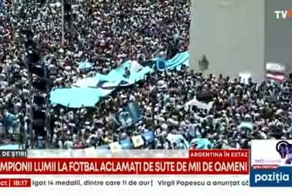 Centrul capitalei Argentinei, locul celei mai mari petreceri din lume. Leo Messi, o imagine de zeci de milioane de aprecieri