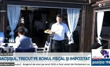 Bacșișul plătit la restaurant va fi trecut pe bonul fiscal și impozitat, de la 1 ianuarie. Legea a fost promulgată de preşedintele Iohannis