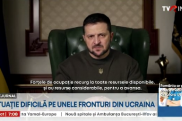 Zelenski: Luptele din Donbas sunt „dificile și dureroase”. Oficial din Doneţk: Peste 60% din infrastructura din Bahmut este parțial sau complet distrusă