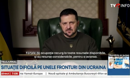Zelenski: Luptele din Donbas sunt „dificile și dureroase”. Oficial din Doneţk: Peste 60% din infrastructura din Bahmut este parțial sau complet distrusă