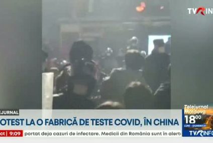 Protest la o fabrică de teste Covid din China. Muncitorii sunt nemulțumiți de salarii și de politica de concedieri