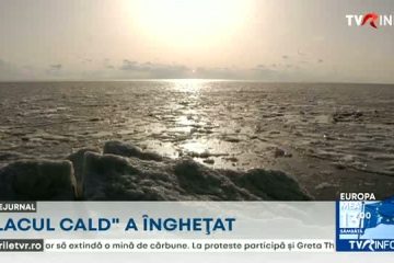 Un lac sărat din nordul Kirghizstanului a înghețat pentru prima oară, din cauza temperaturilor extrem de scăzute