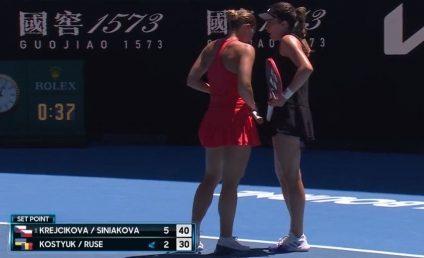 Gabriela Ruse şi Marta Kostiuk s-au oprit în semifinalele probei feminine de dublu la Australian Open. Este cea mai bună performanţă a lor la un turneu de Mare Şlem