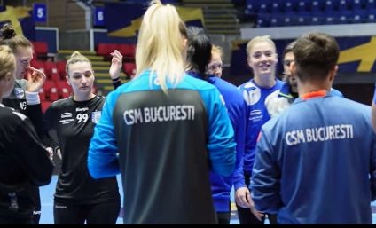 Handbal feminin: CSM Bucureşti a câştigat derby-ul cu CS Rapid Bucureşti (27-26) în campionat