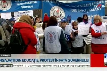 Sindicatele din Educație protestează miercuri la Guvern