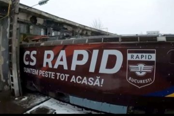 CFR Călători a pus în circulaţie locomotiva ‘Rapid 100’ cu ocazia centenarului clubului giuleştean