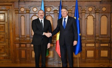 Klaus Iohannis, în Azerbaidjan: Romgaz şi Socar vor semna un nou contract pentru livrarea de gaze azere în România. Președintele Ilham Aliyev: Vom folosi oportunităţile din România pentru a exporta gazul şi pe alte pieţe europene