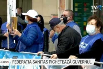 Federaţia Sanitas organizează proteste în Piaţa Victoriei, săptămâna viitoare: Principala revendicare: creșterea cu 15% a veniturilor salariaților