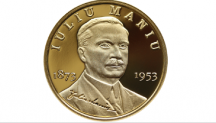 BNR lansează o monedă din aur cu tema 150 de ani de la naşterea lui Iuliu Maniu