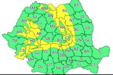 Meteorologii anunță Cod galben de ninsori în 26 de judeţe. Ninsori moderate şi vânt în cea mai mare parte a ţării