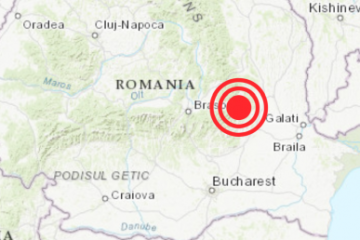 Un seism cu magnitudinea 4,5 s-a produs azi-noapte, în zona seismică Vrancea. Acesta a fost urmat de patru replici de intensitate mai mică