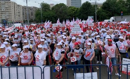 Protestele Federaţiei Sanitas continuă cu noi opriri la spitalele din Bucureşti