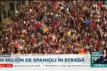 Manifestație de amploare în Spania. Un milion de oameni au ieșit în stradă să sprijine personalul medical