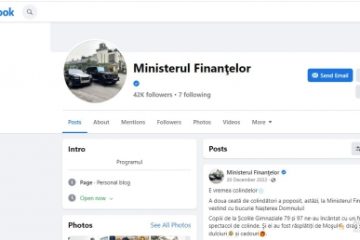 Contul de Facebook al Ministerului Finanțelor pare să fi fost atacat de hackeri. La poza de profil au apărut două mașini de lux