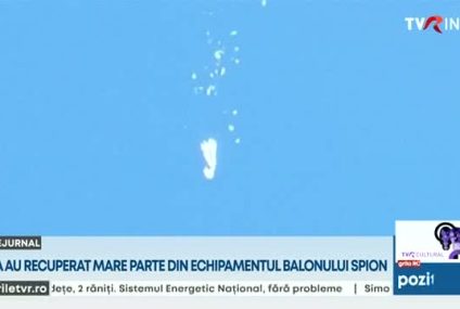 SUA au recuperat din Oceanul Atlantic mare parte din echipamentul balonului de spionaj doborât