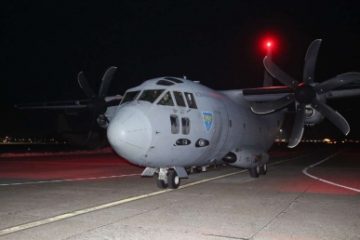 Nouă misiune de zbor umanitar. Trei aeronave ale MApN trană 22 de tone de ajutoare destinate Turciei și Siriei