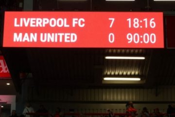 Liverpool, scor istoric în fața lui Manchester United, 7-0. E cea mai categorică victorie a “cormoranilor” în duelurile cu United