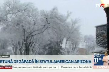 Alertă meteorologică în Arizona. O furtună de zăpadă s-a abătut asupra regiunilor din nord