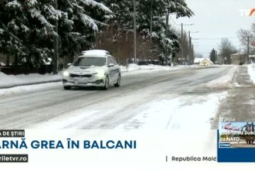 Iarnă grea în Balcani. Trafic restricționat în Croația și Serbia. Localități fără curent electric, blocaje pe calea ferată