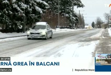 Iarnă grea în Balcani. Trafic restricționat în Croația și Serbia. Localități fără curent electric, blocaje pe calea ferată