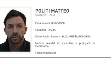 Falsul doctor italian Matteo Politi, dat în urmărire de poliție. Un judecător i-a revocat anul trecut controlul judiciar. Nu s-a ținut cont că, după declanşarea anchetei, Matteo Politi a încercat să fugă din România