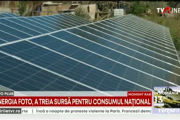 Energia fotovoltaică, a treia sursă de asigurare a consumului naţional de electricitate