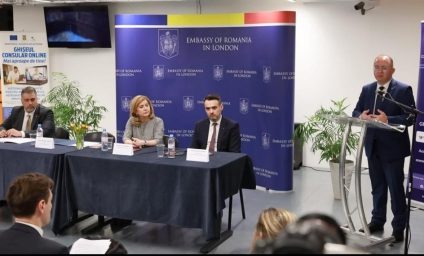 Aurescu, întâlnire la Londra cu reprezentanţi ai comunităţii româneşti din Regatul Unit al Marii Britanii şi Irlandei de Nord