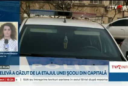 O elevă a unui liceu din București a căzut de la etajul 1 al clădirii. Fata a fost tranată la spital