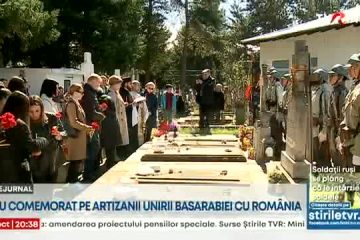 Luni se împlinesc 105 ani de la Unirea Basarabiei cu România. Artizanii Unirii, comemorați la Mănăstirea Cernica