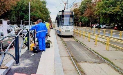 Circulaţia tramvaielor pe linia 41 a fost reluată după ce a fost blocată din cauza lipsei de tensiune în reţeaua de alimentare