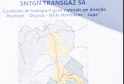 Transgaz a scos la licitaţie contractul pentru construcţia conductei de tran gaze Prunişor-Orşova-Băile Herculane-Jupa