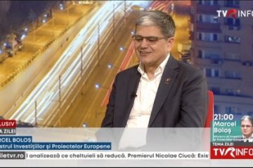 Marcel Boloș, ministrul Investițiilor și proiectelor europene, la Tema Zilei, pe TVR Info: Reforma pensiilor trebuie făcută așa cum ne-am angajat în PNRR