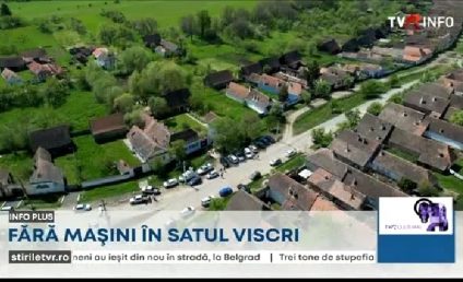 Accesul mașinilor în localitatea Viscri a fost interzis. Turiștii pot explora satul la pas sau cu căruța